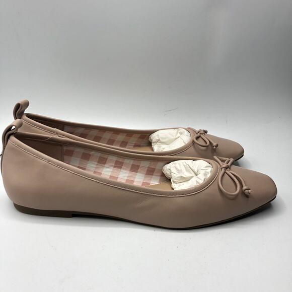 Draper James Womens Taylor Beige Bow Ballet Flats Size 8.5 - Picture 6 of 10